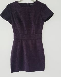 Top Shop Plum Tweed Sheath sz.4